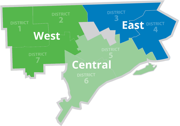 mapa de la región pdd