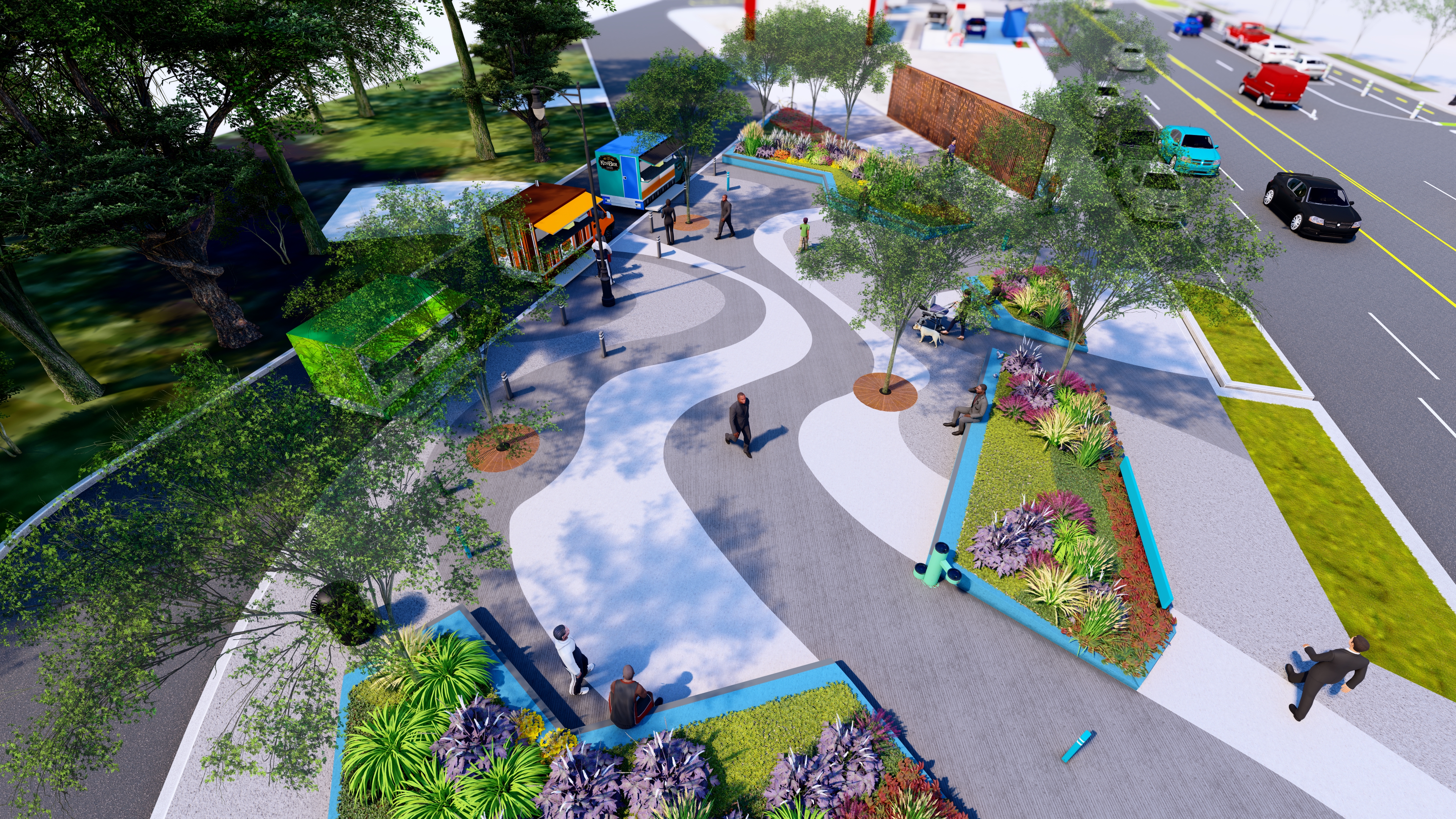 Grand Parklet Project Rendering