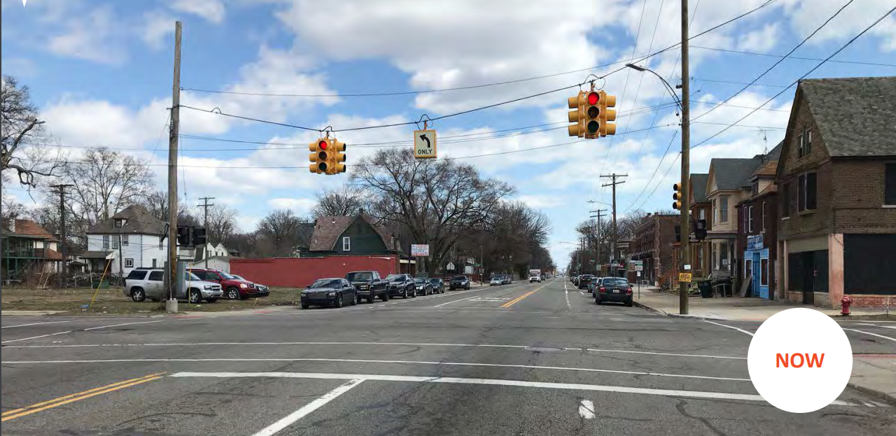 Kercheval Streetscape Project Existing Conditions photo 