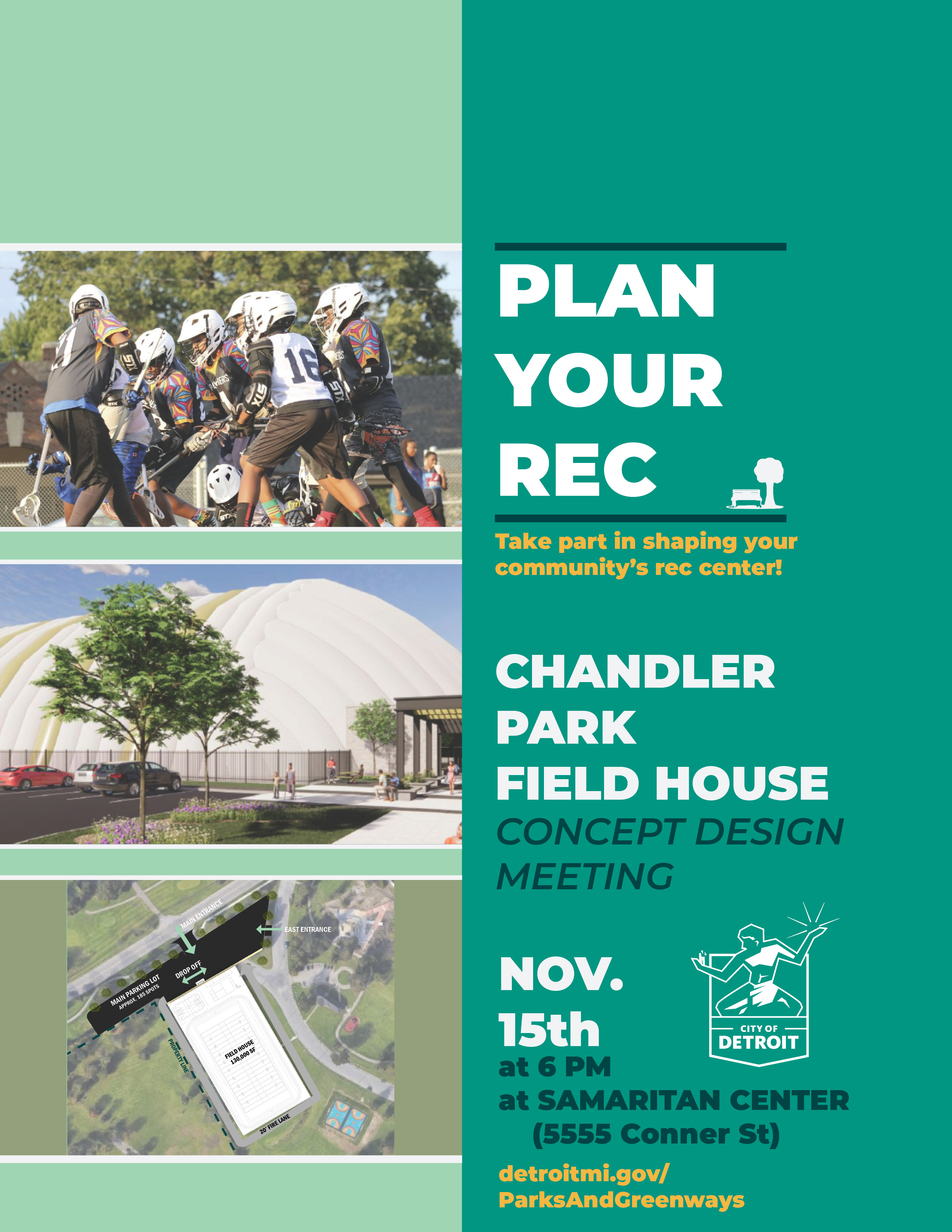 Chandler Field House Meeting November 15th at 6pm at the Samaritan Center