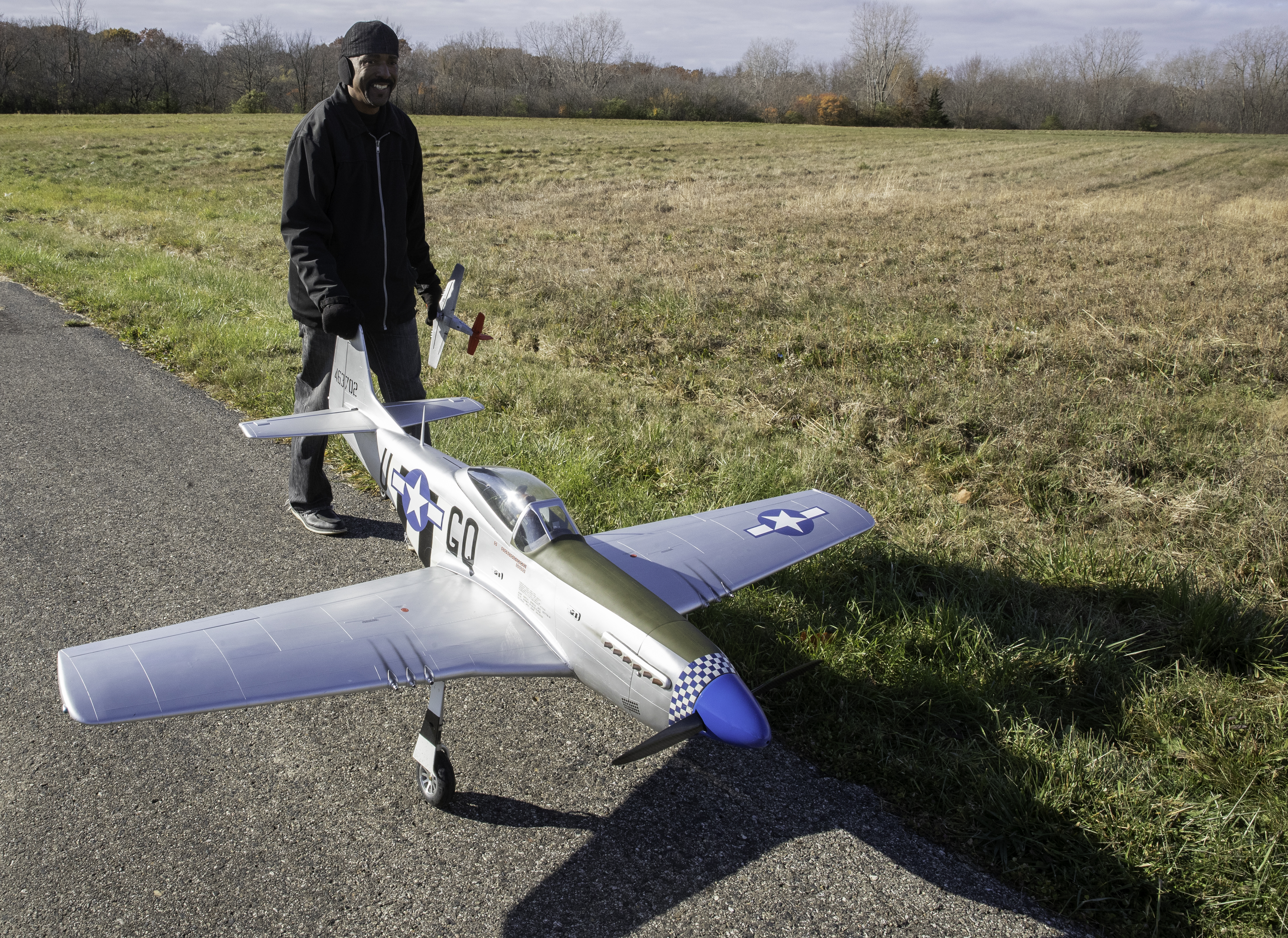 Aero-modelers at Jefferson Field in Rouge Park