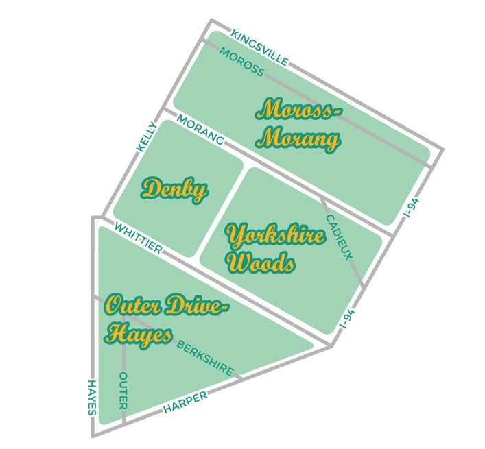 Denby Whittier Map