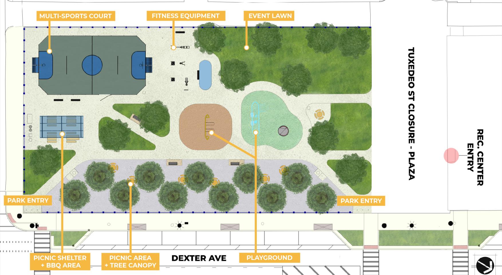 Dexter-Elmhurst Park Rendering