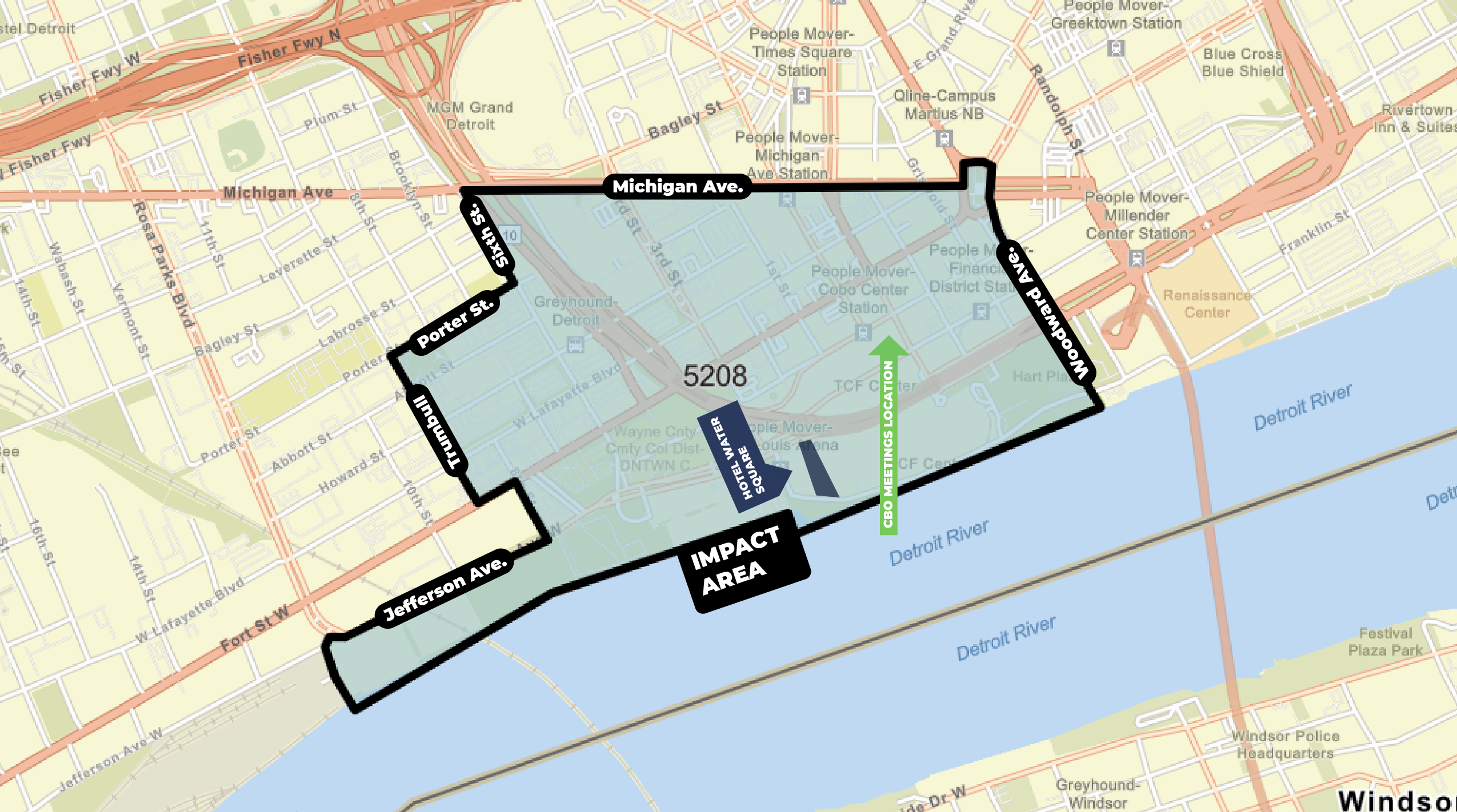 Water Square Impact Map