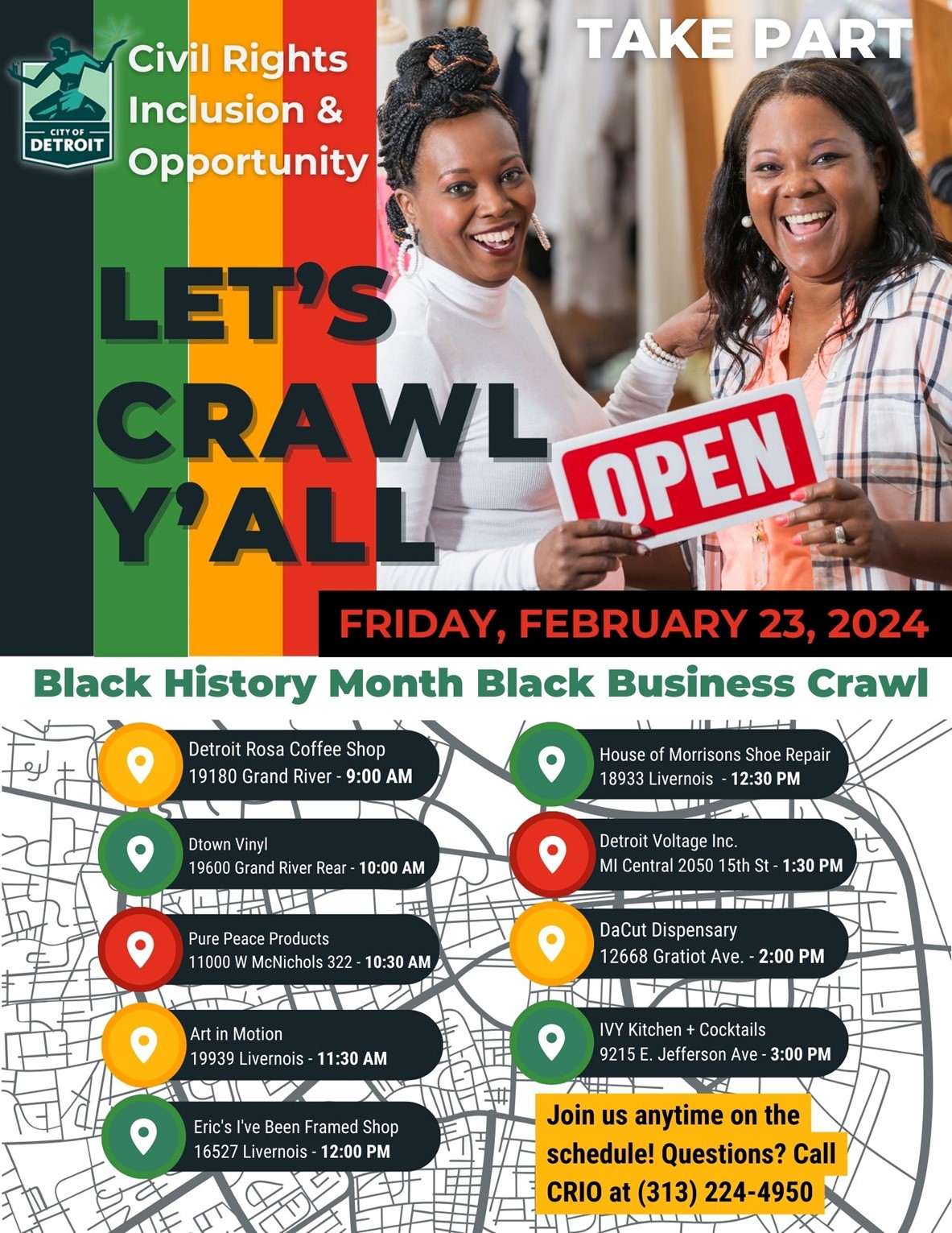 Black Business Crawl 2024 graphic