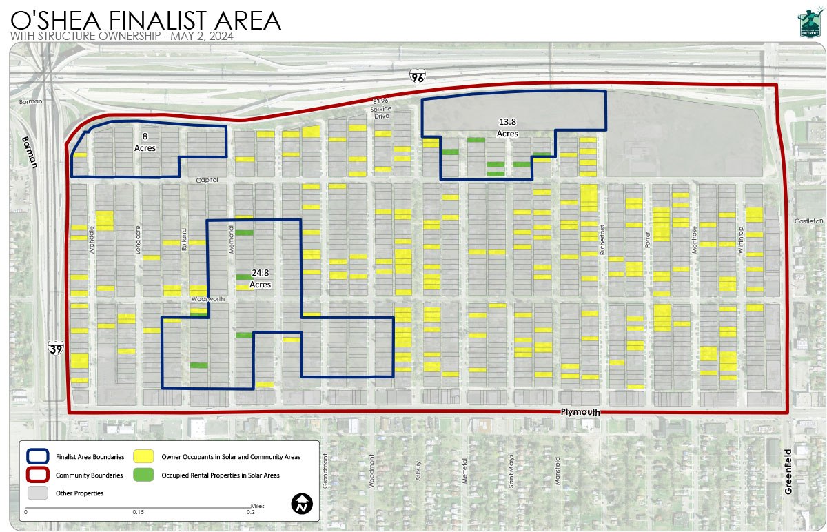 O'shea Area Map