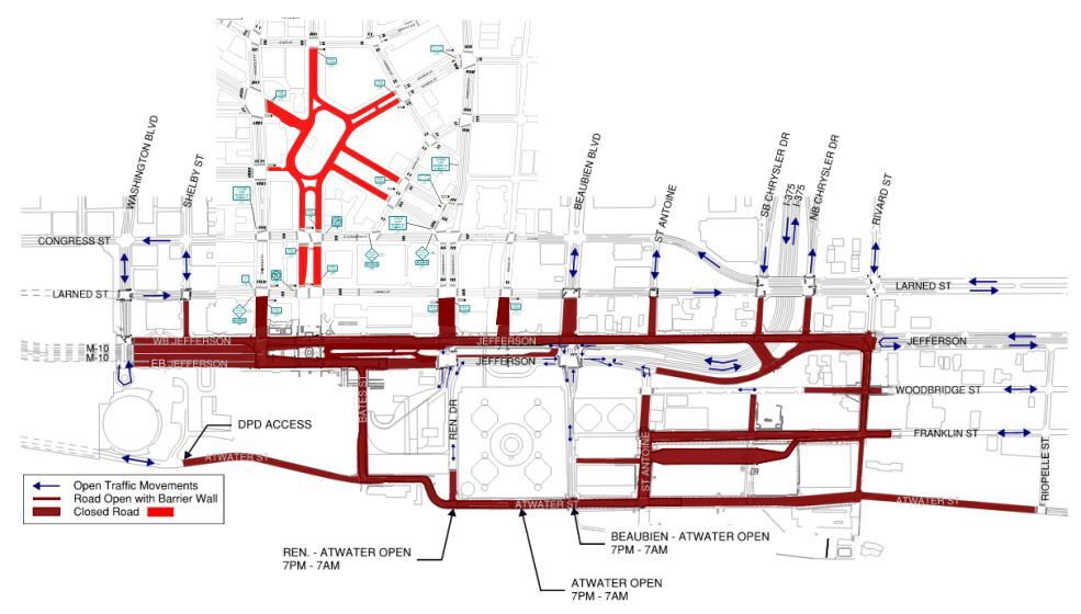 Grand Prix road closures