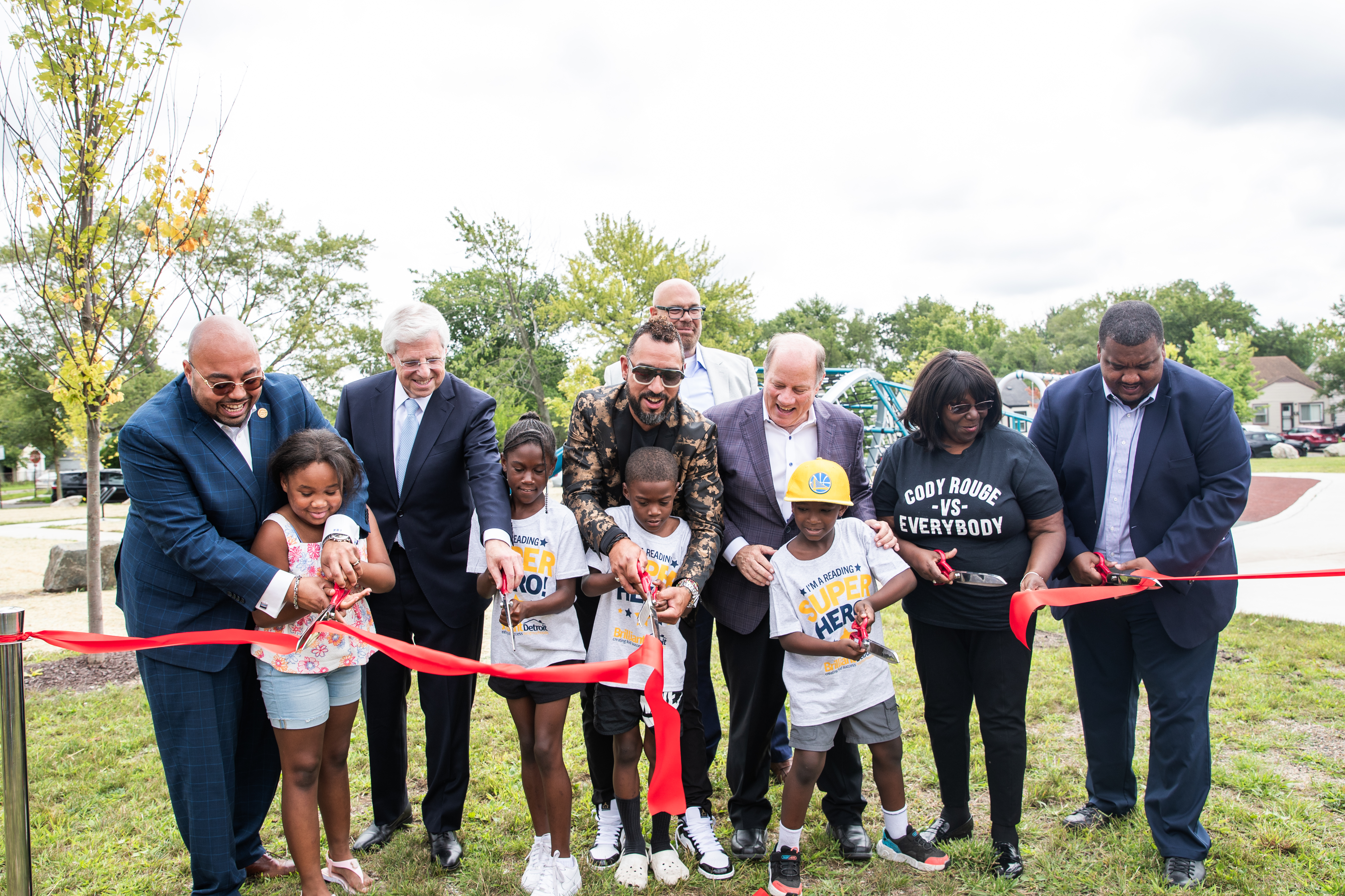 Tireman Minock park ribbon cutting pict 1